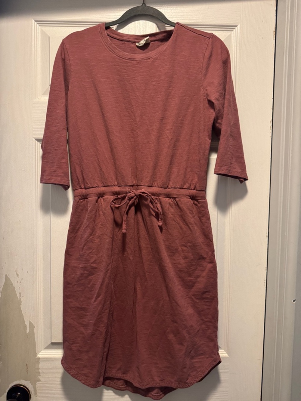 Pact Rosewood Crewneck Midi Dress